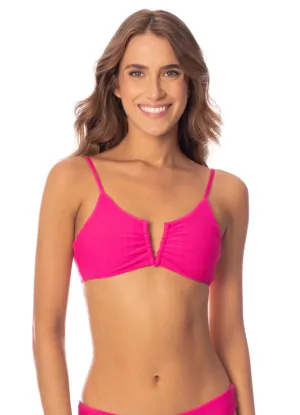 Maaji Hot Magenta Adhara V Wire Bikini Top