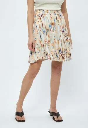Mahogany Nederdel - Feather Gray Print