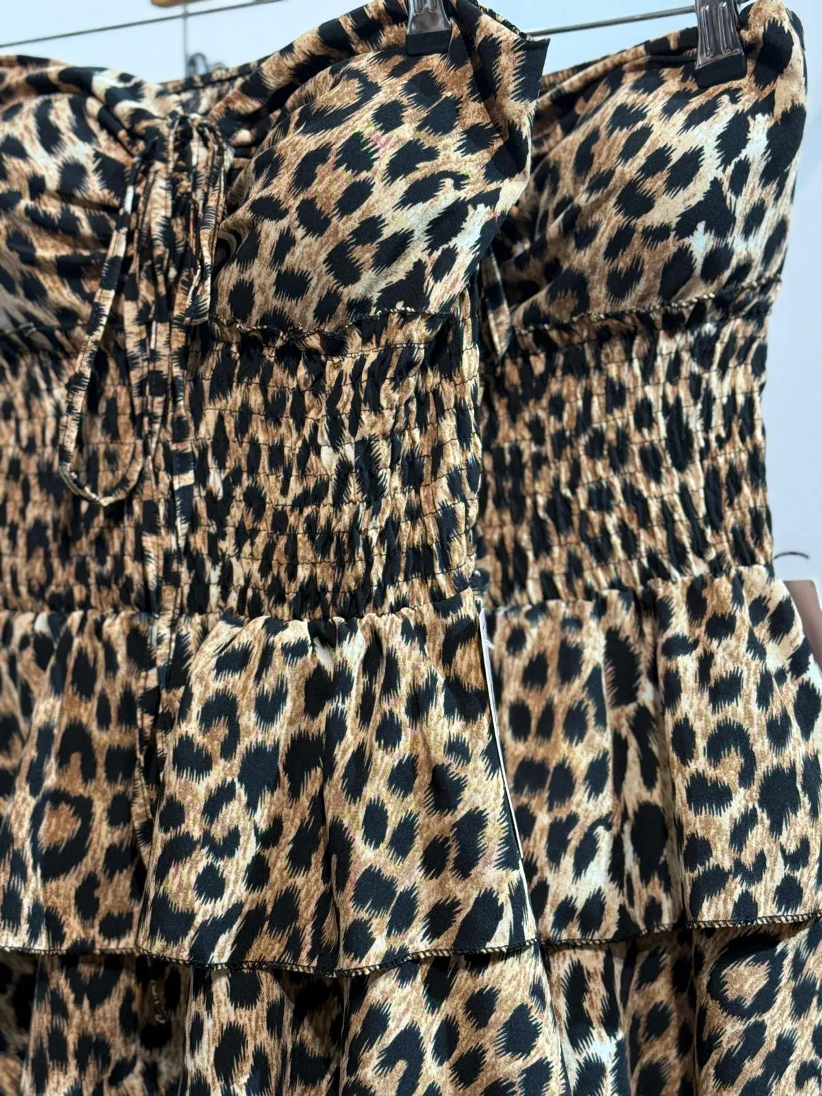 May Leopard Print Bustier Dress