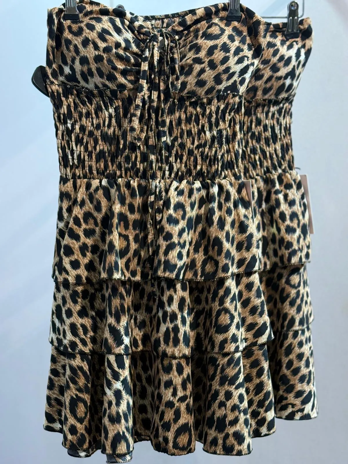 May Leopard Print Bustier Dress