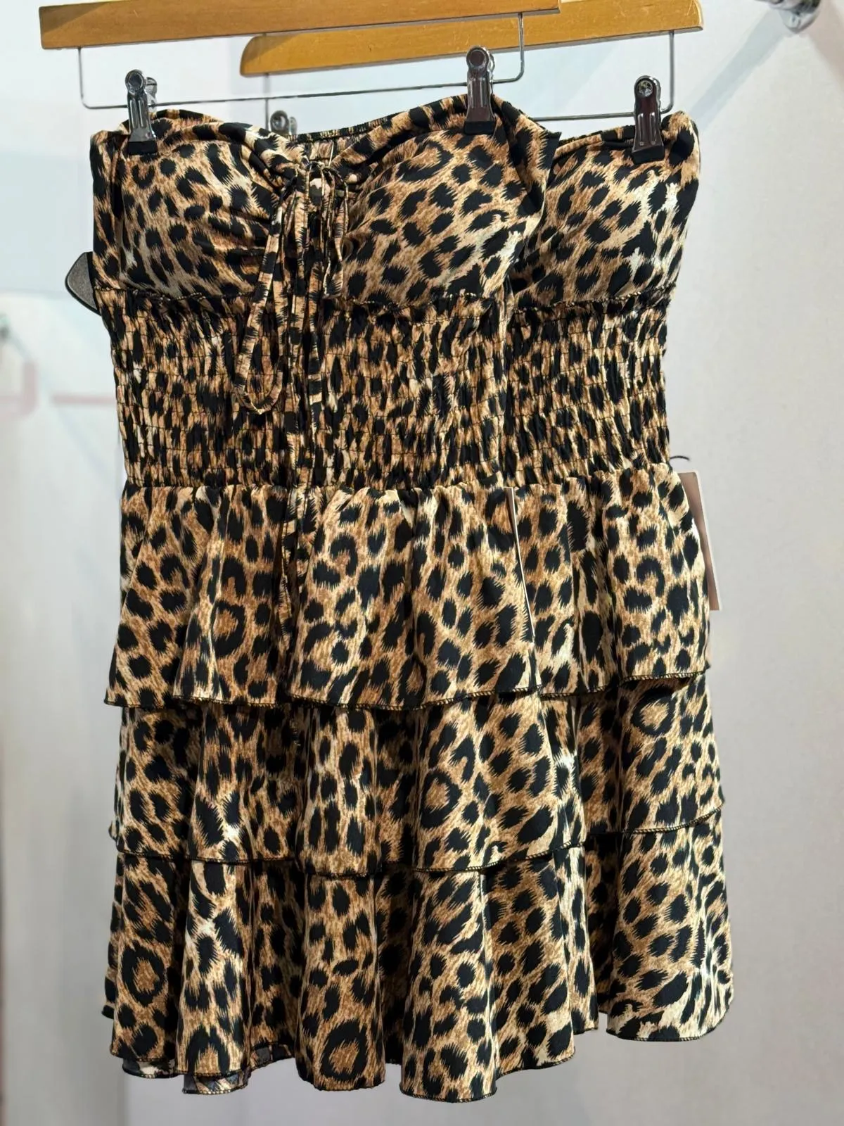 May Leopard Print Bustier Dress