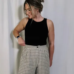 Meet Up Crop Tank - Black
