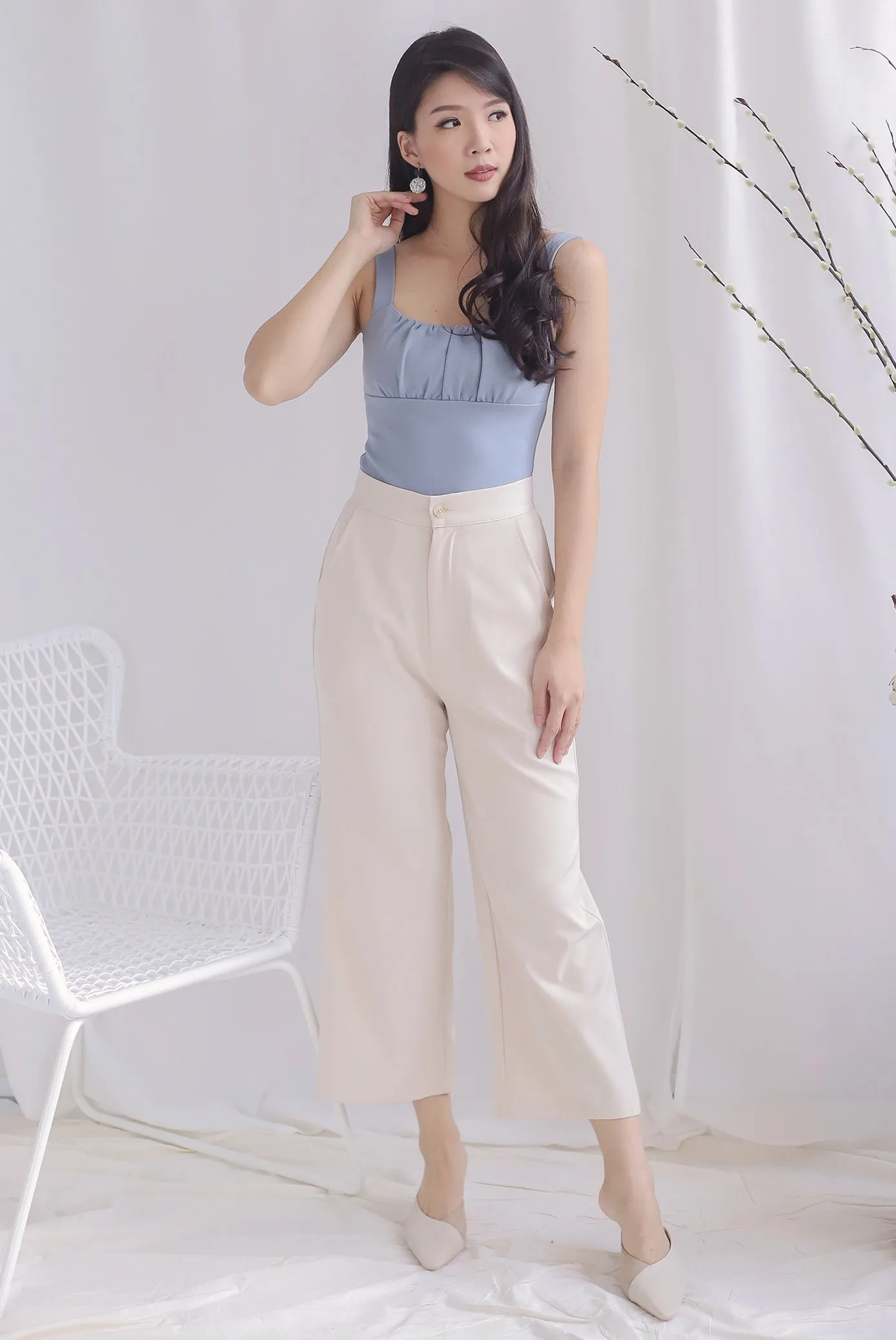 Melodia Bustier Top In Skyblue