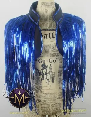Men Women New Shiny Tassels Sequins Vest Waistcoat Costumes Christmas Singer Dancer Stage Performance Bar Party Fringes Armors
