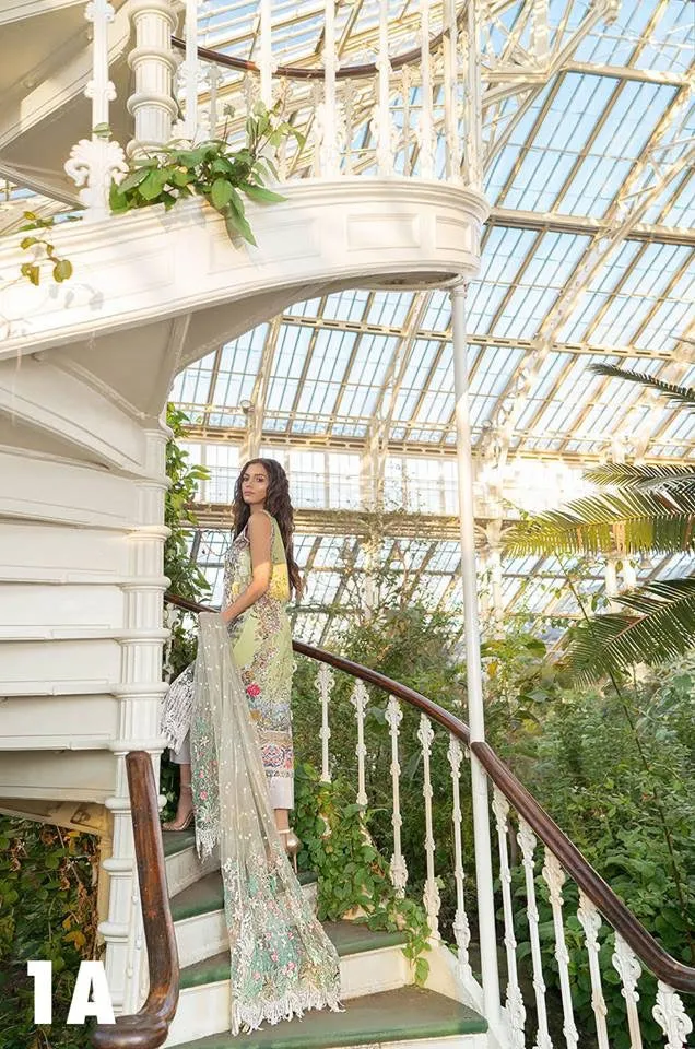 Mint Green Lawn Dress By Sobia Nazir Model# L 1782