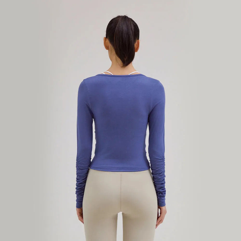 Modal Sustainable Ruched Long Sleeve