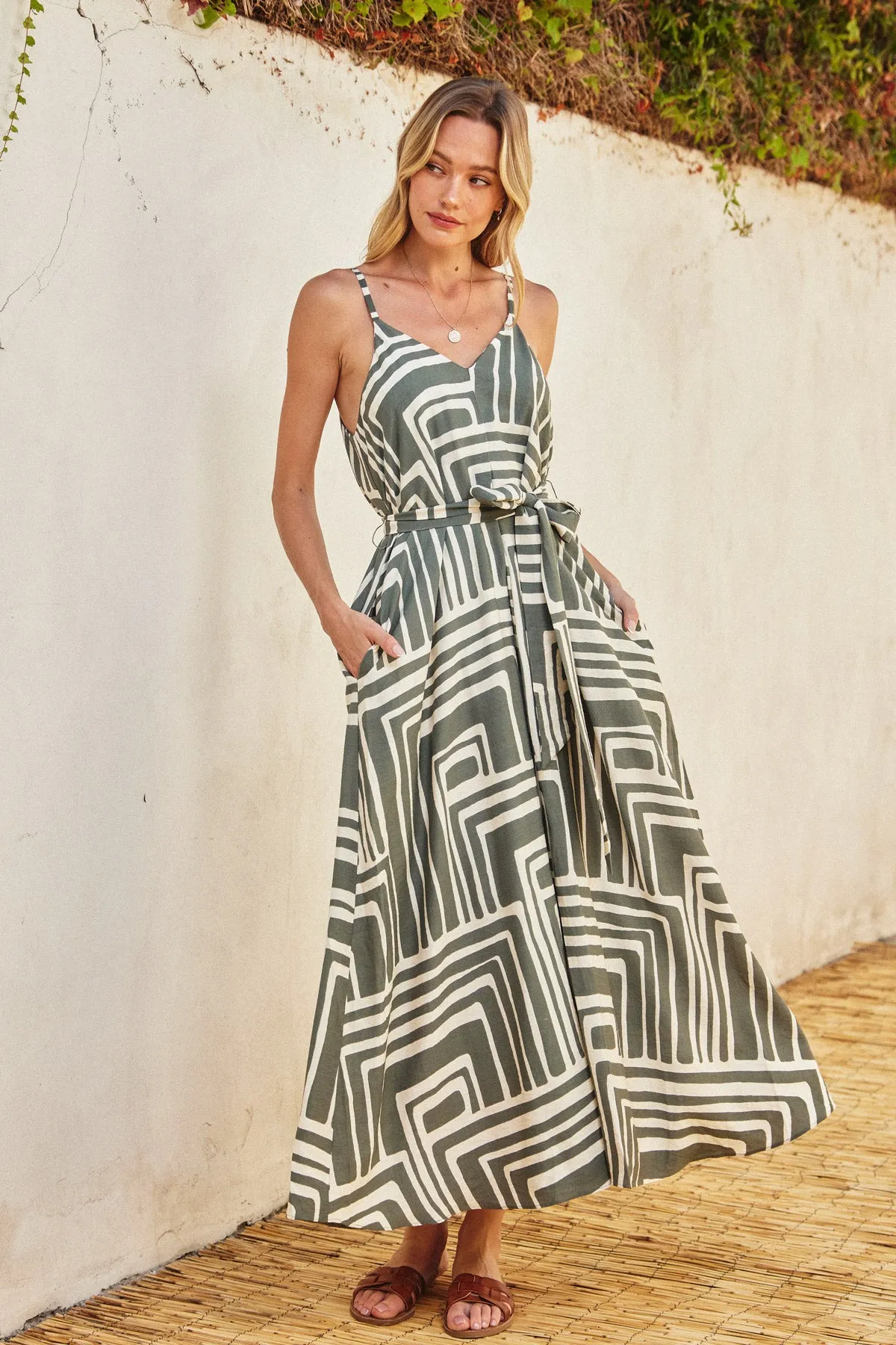 Nia Flared Maxi Dress
