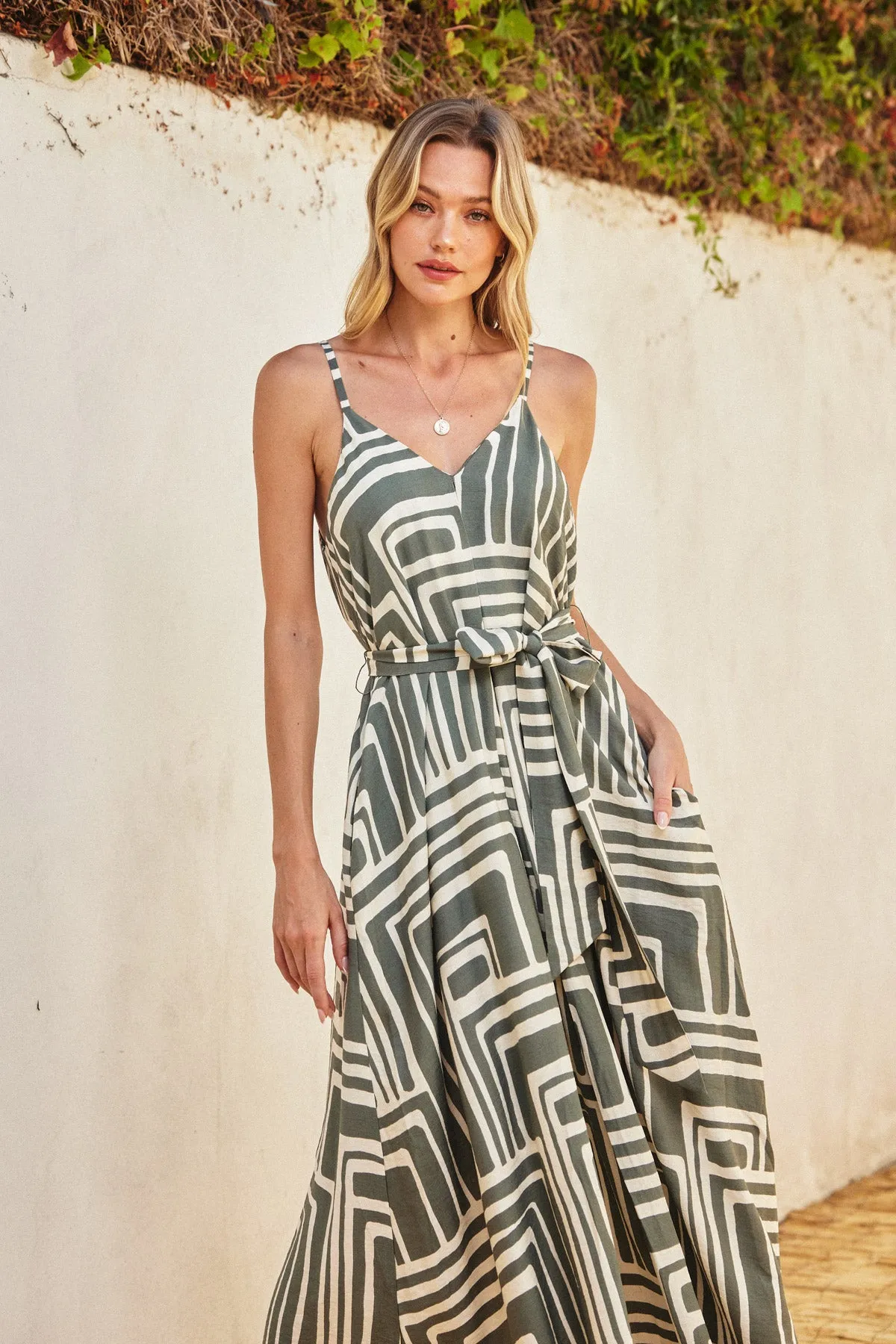 Nia Flared Maxi Dress