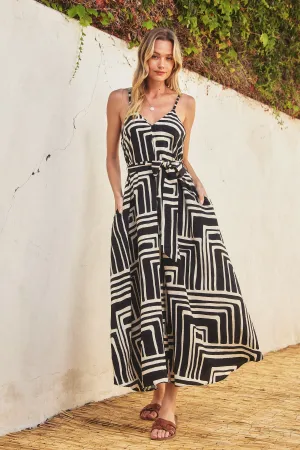 Nia Flared Maxi Dress