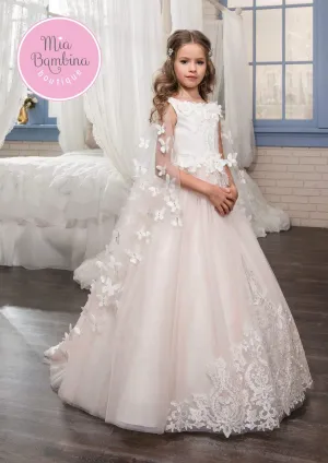 Niagara Lace dress with Organza Butterfies on the Cape