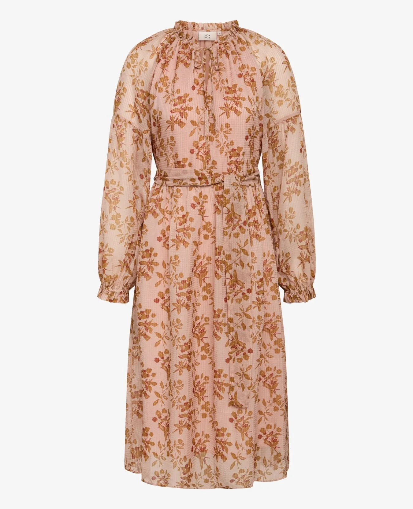 Noa Noa Nicoline Print Dress - Rose/ Brown