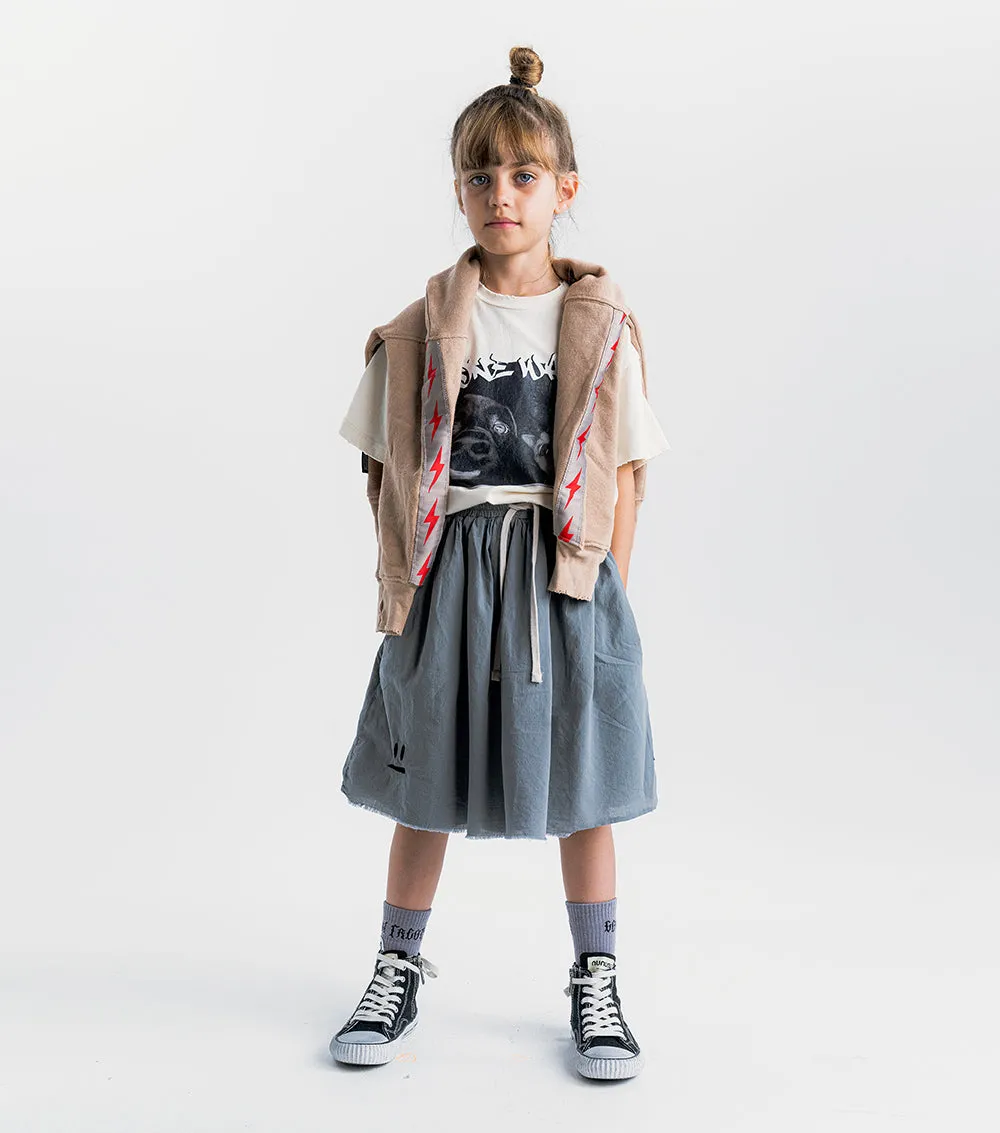 Nununu Feather Skirt in Grey