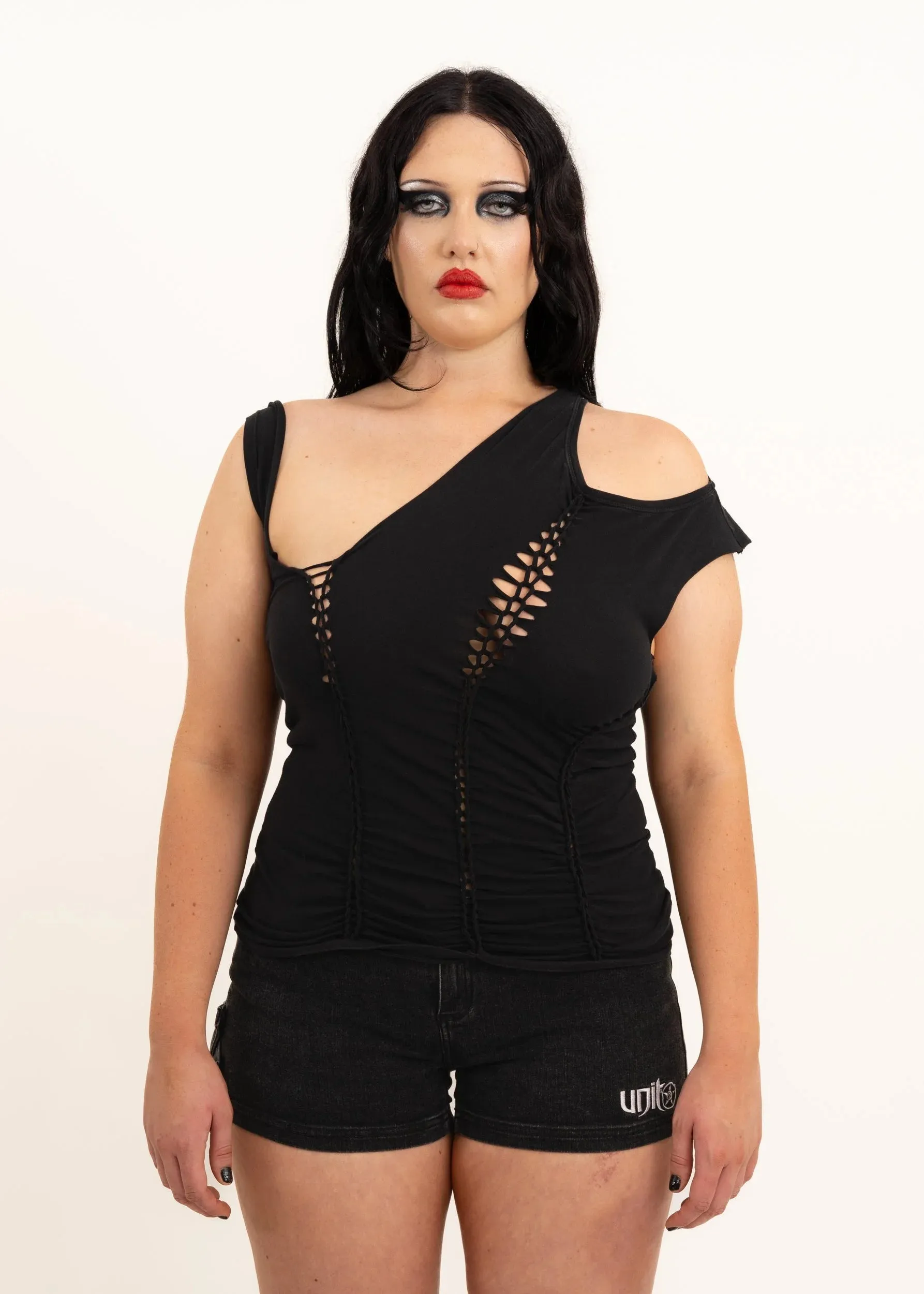 Off Shoulder Braided Top (size 12-14)