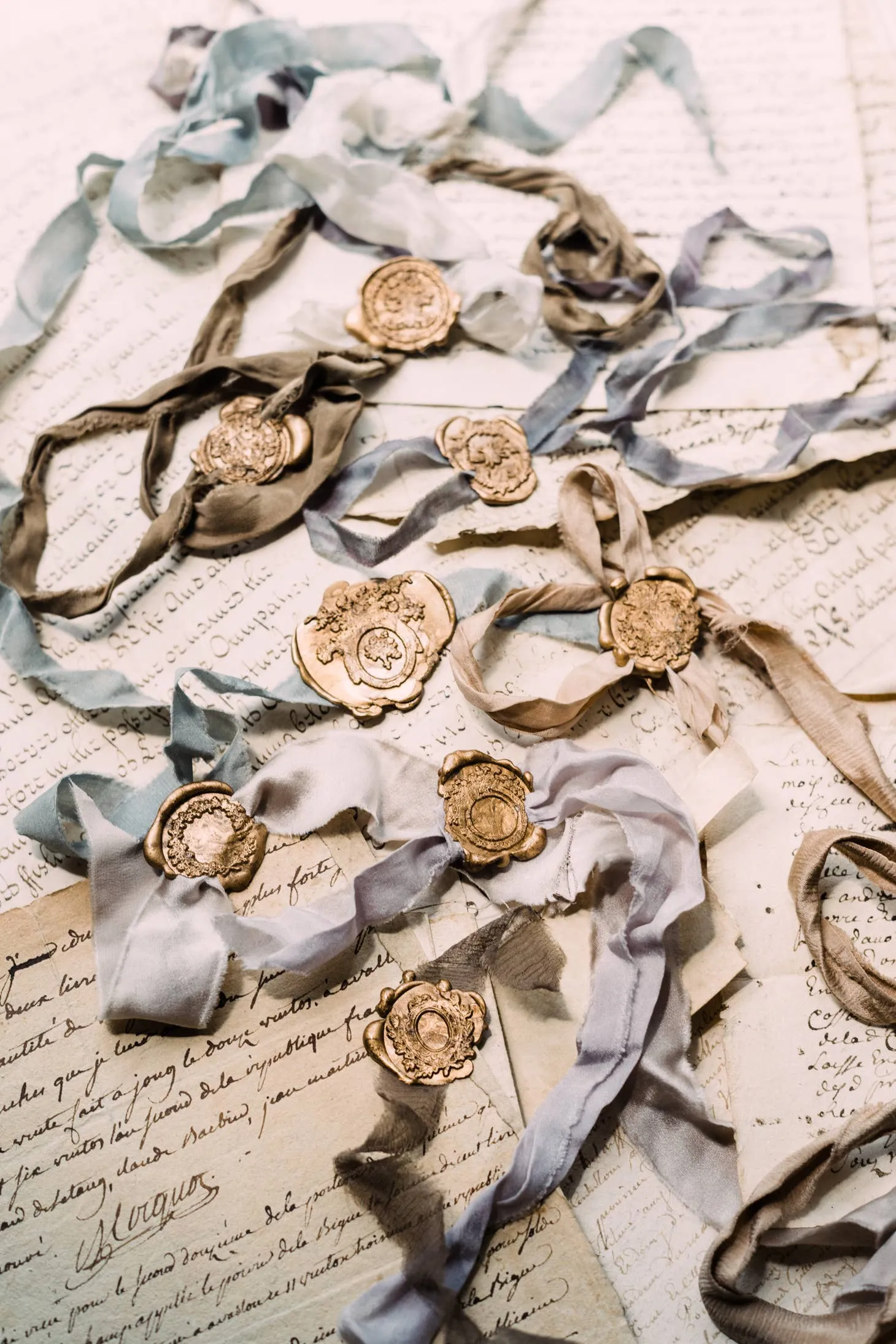 Old World Papers Bespoke Wax-Seal Stamp Set, multiple styles