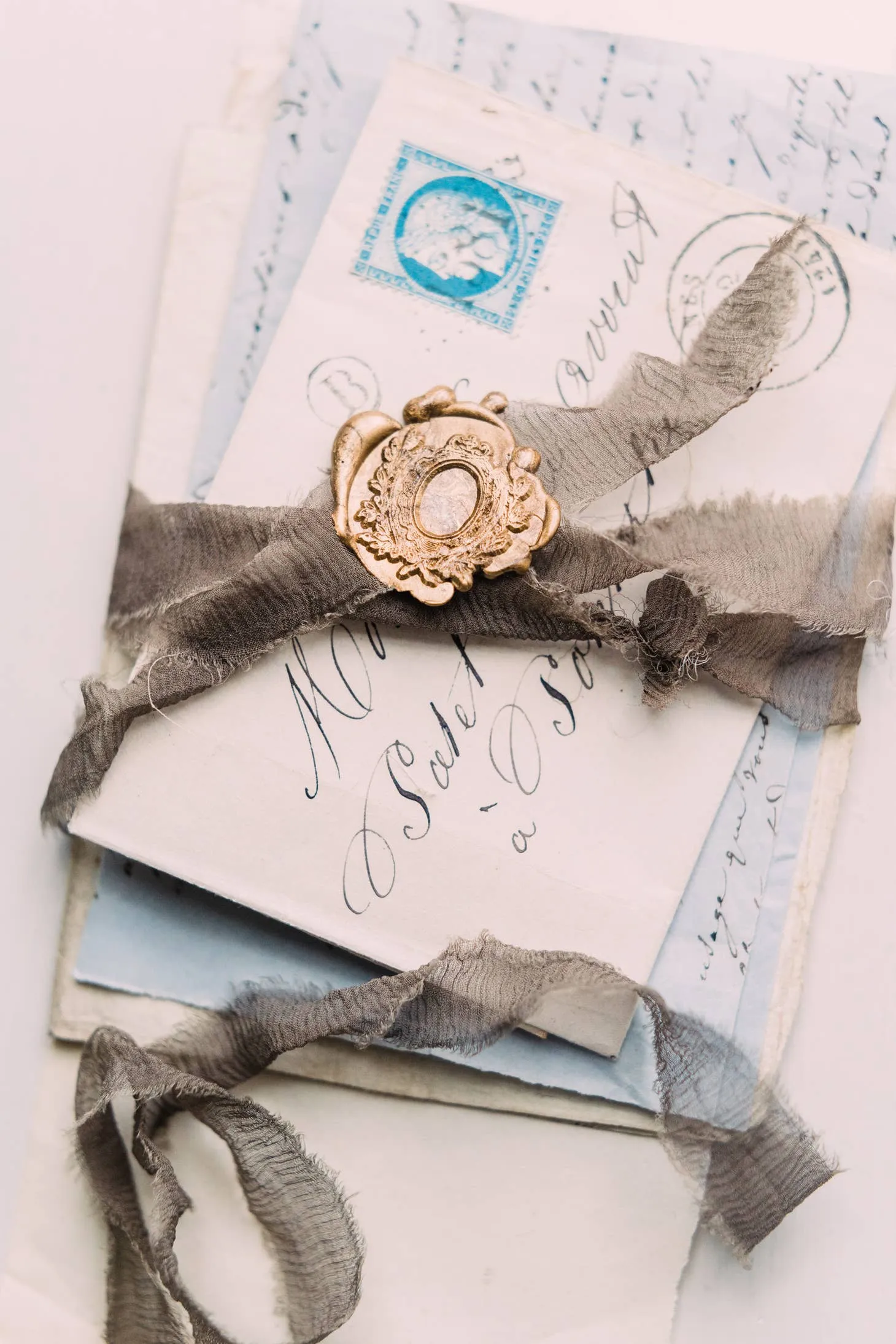 Old World Papers Bespoke Wax-Seal Stamp Set, multiple styles
