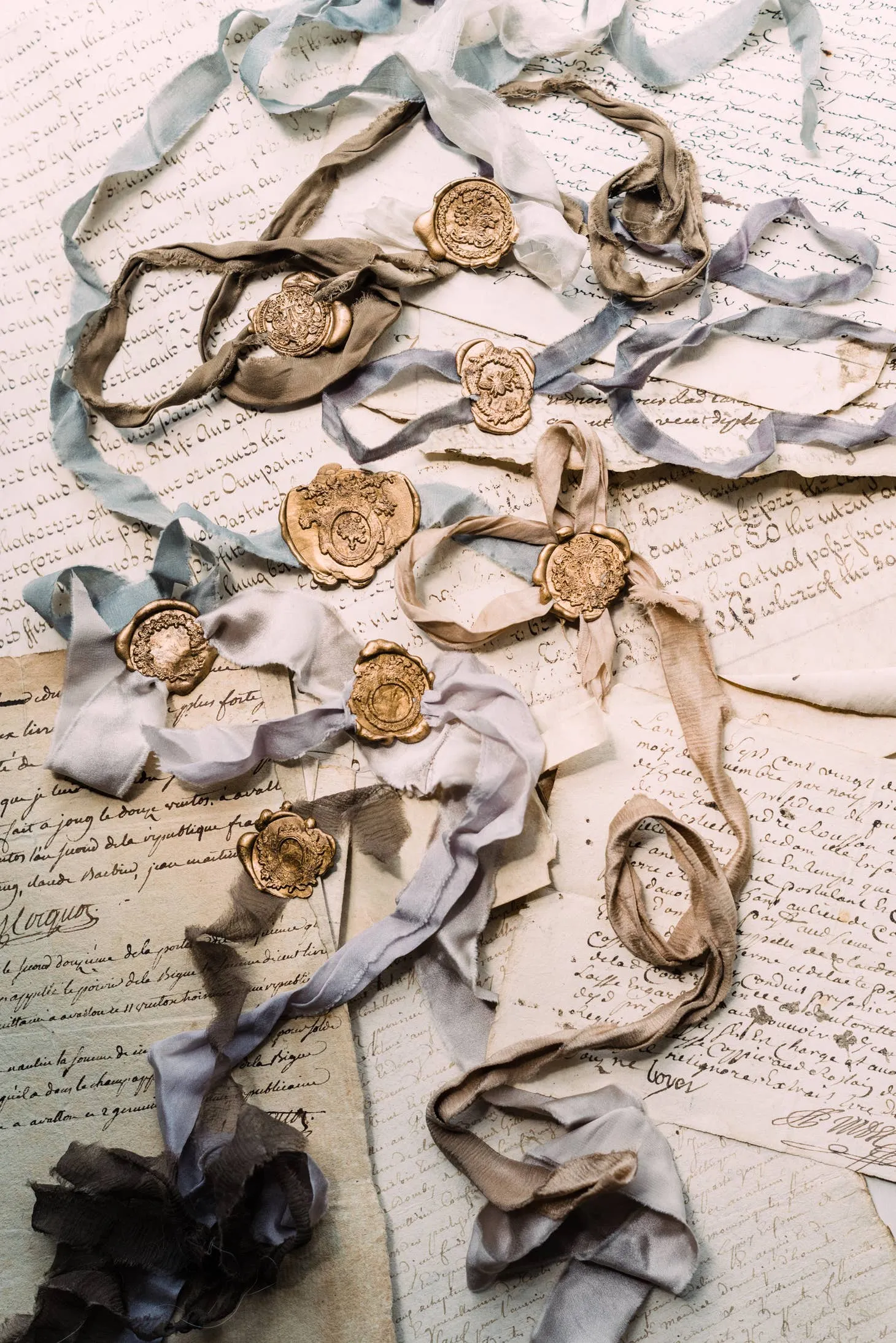 Old World Papers Bespoke Wax-Seal Stamp Set, multiple styles