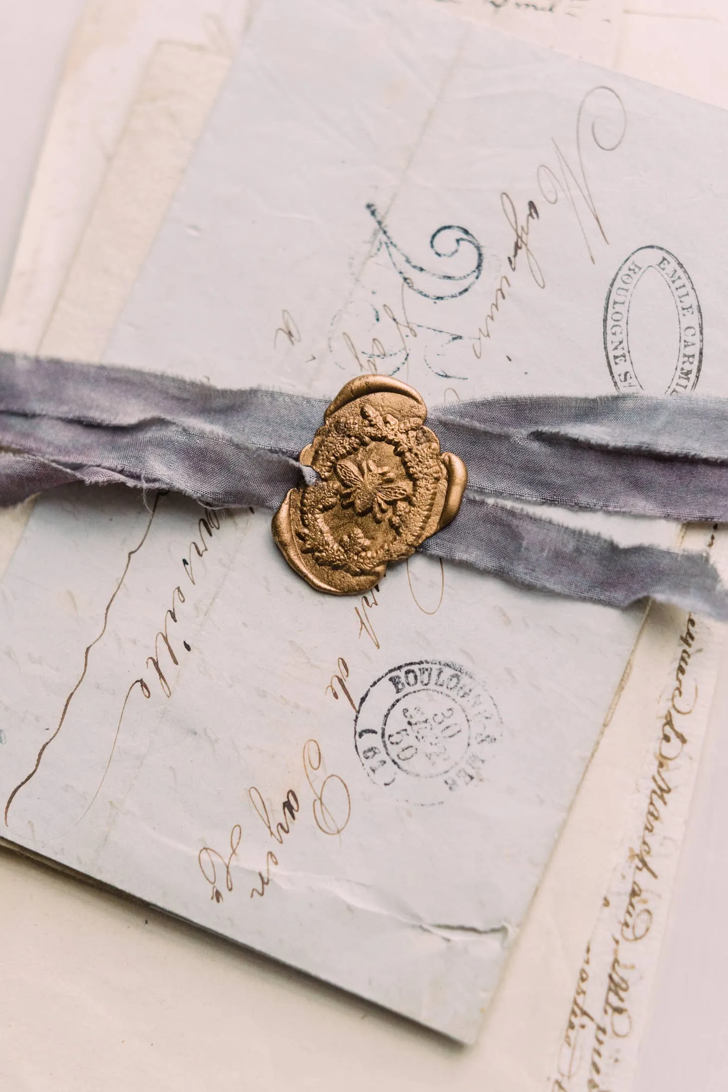 Old World Papers Bespoke Wax-Seal Stamp Set, multiple styles
