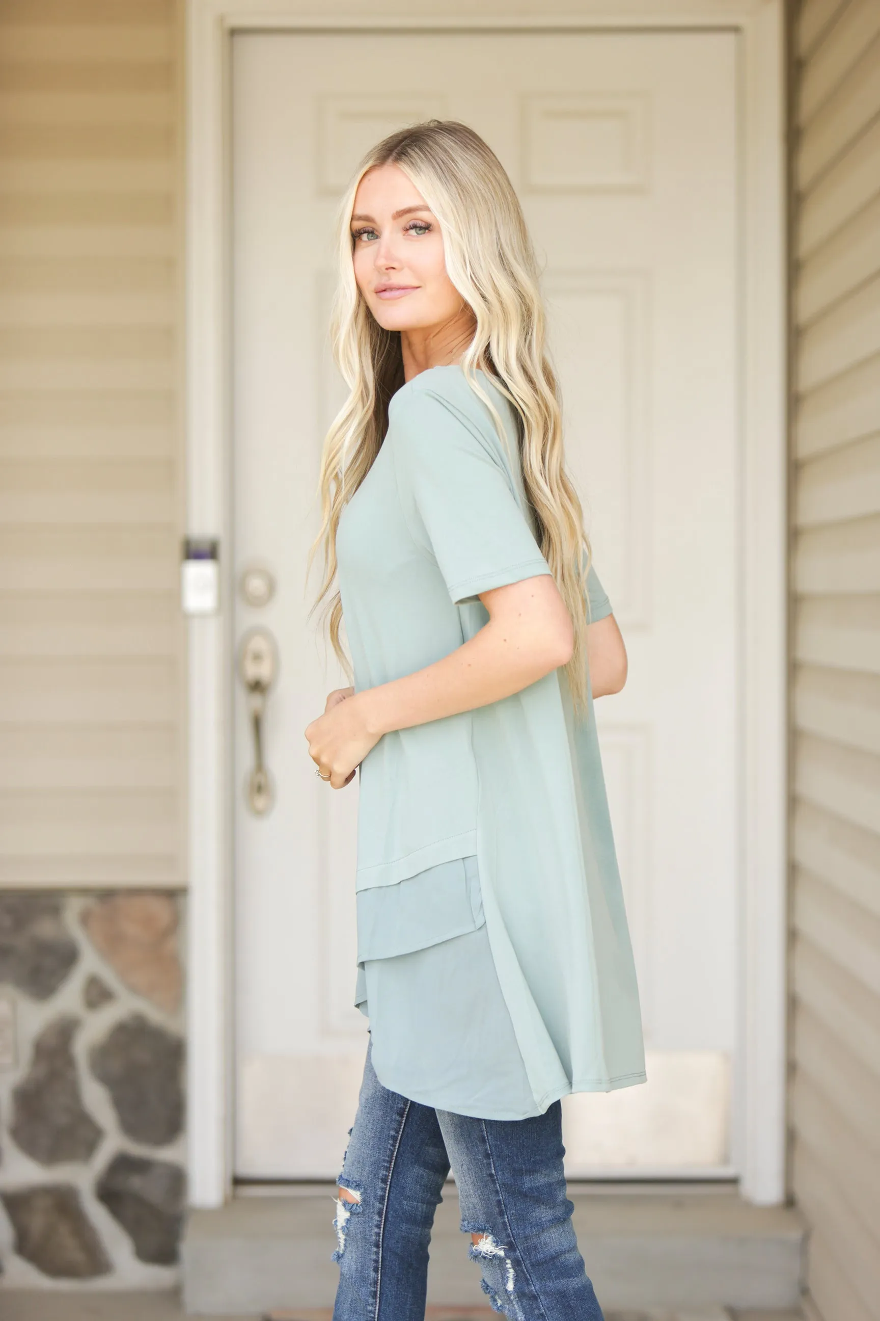 Olivia Overlap Blouse