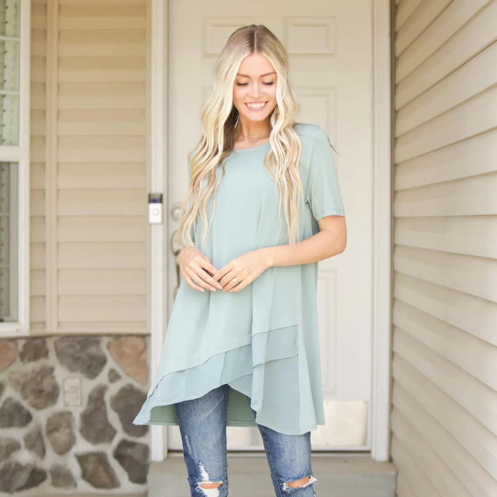 Olivia Overlap Blouse