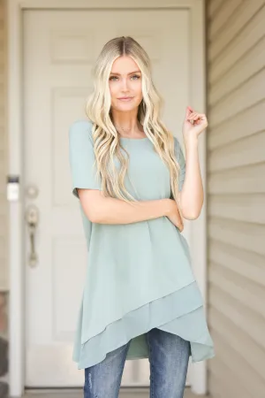 Olivia Overlap Blouse