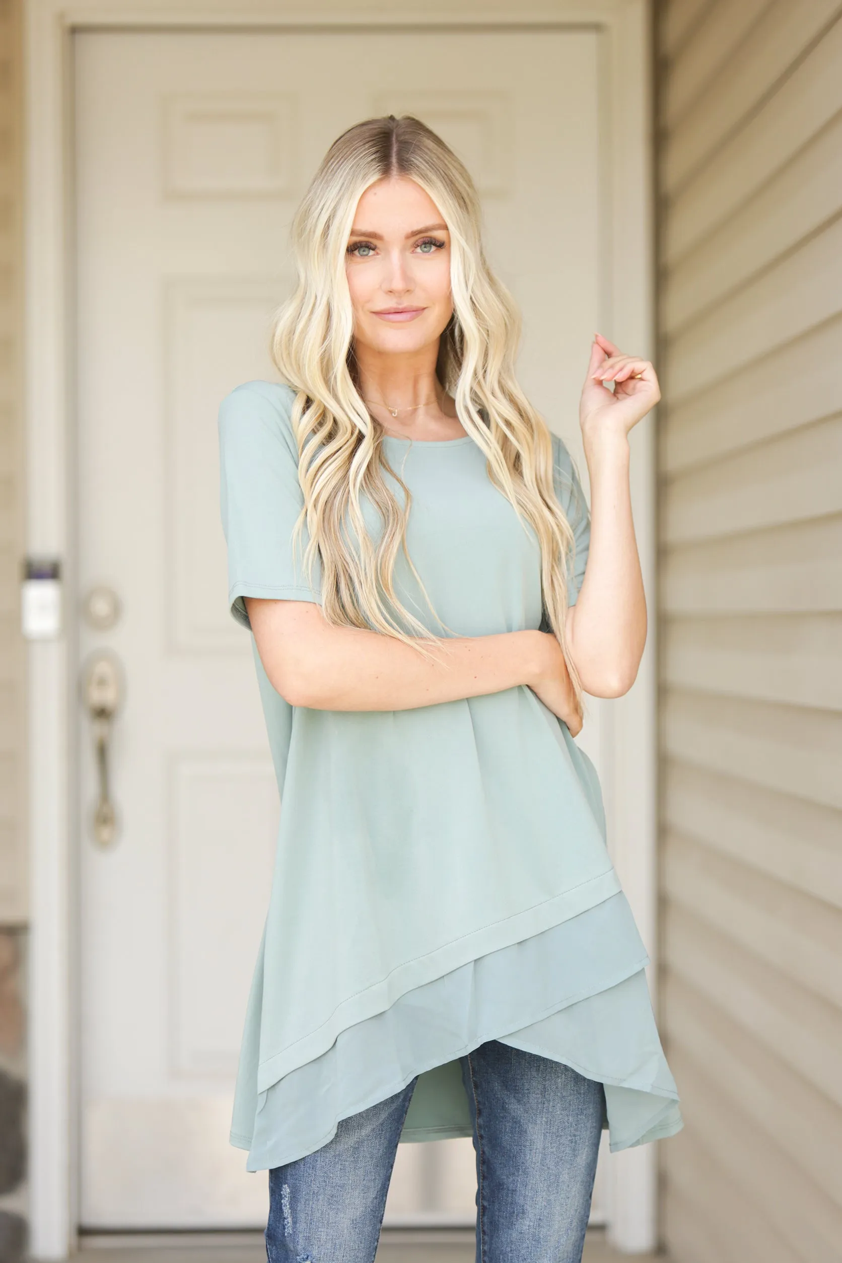 Olivia Overlap Blouse