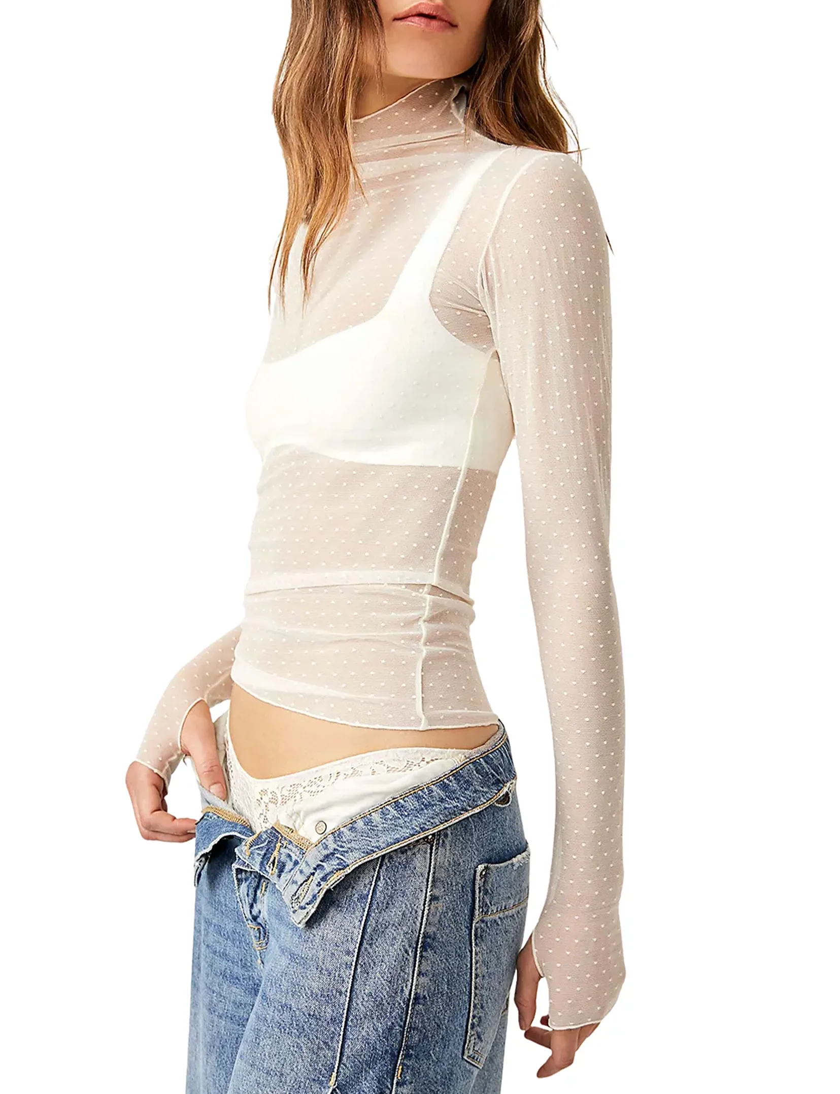 On The Dot Layering Shirt, Love Dove
