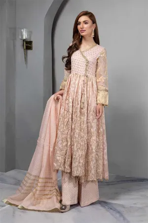 Pastel Pink Angrakha Pishwaz Model# P 1832