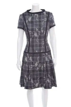 Peggy Jennings Grey Plaid Dress SZ S NWT