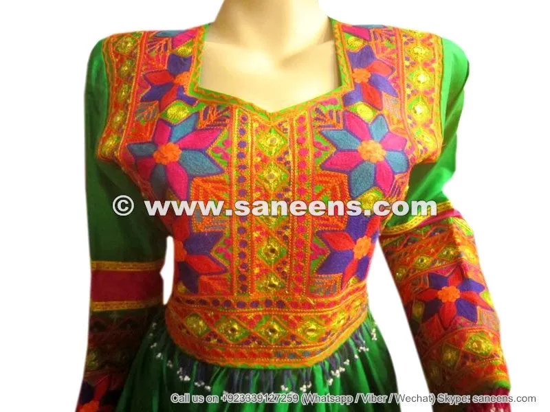Persian Women Dress In Green Color