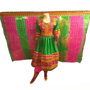 Persian Women Dress In Green Color
