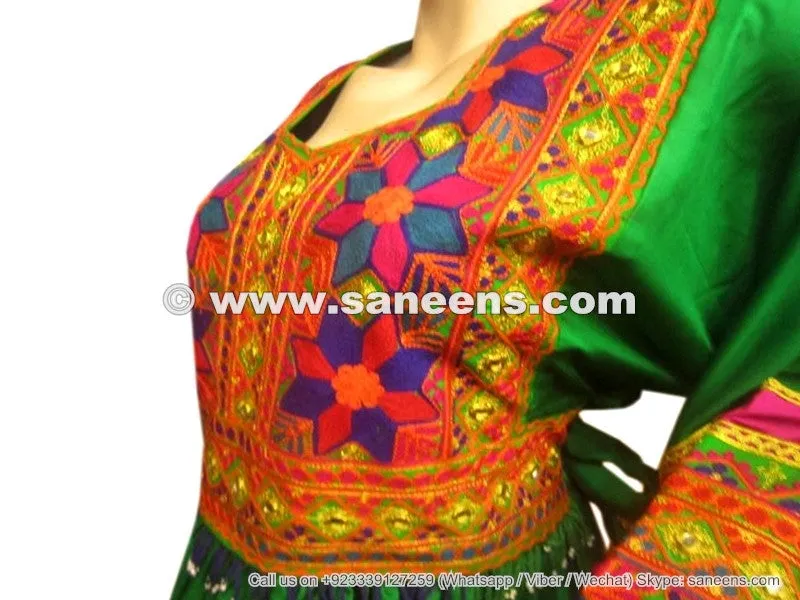 Persian Women Dress In Green Color