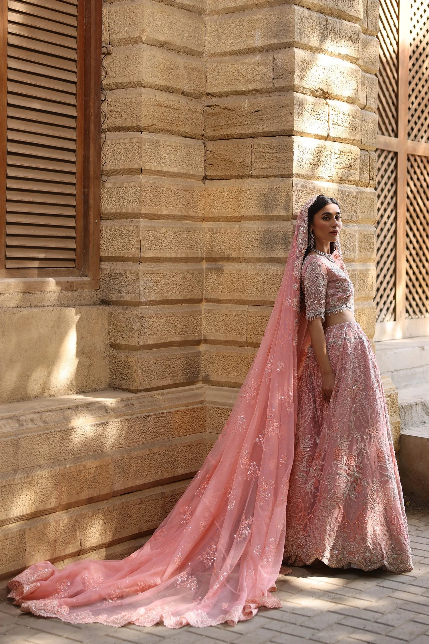 Pink Bridal Choli Lehenga for Pakistani Wedding Dresses