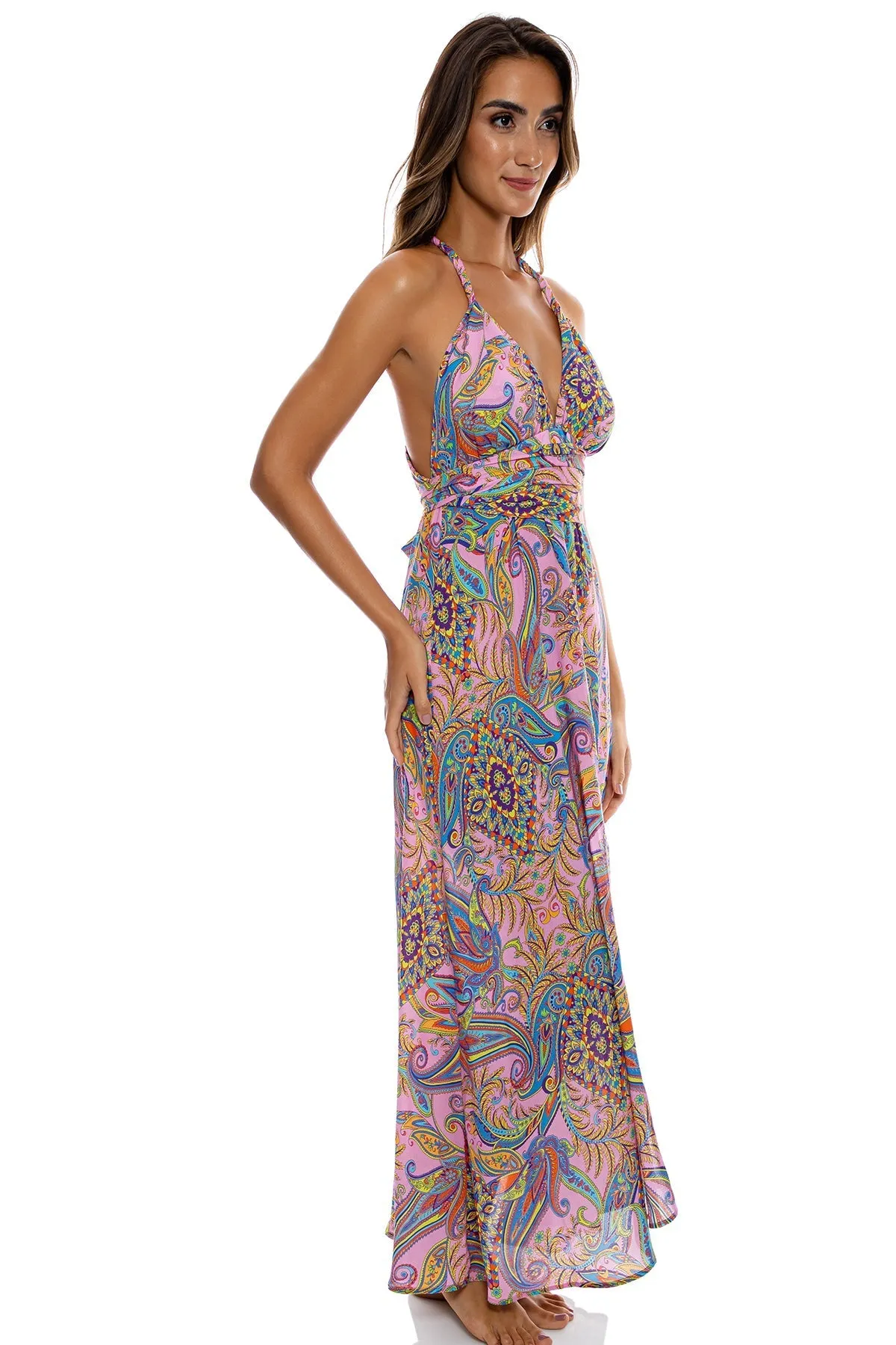 PINKIN' ABOUT YOU - Convertible Maxi Dress • Multicolor