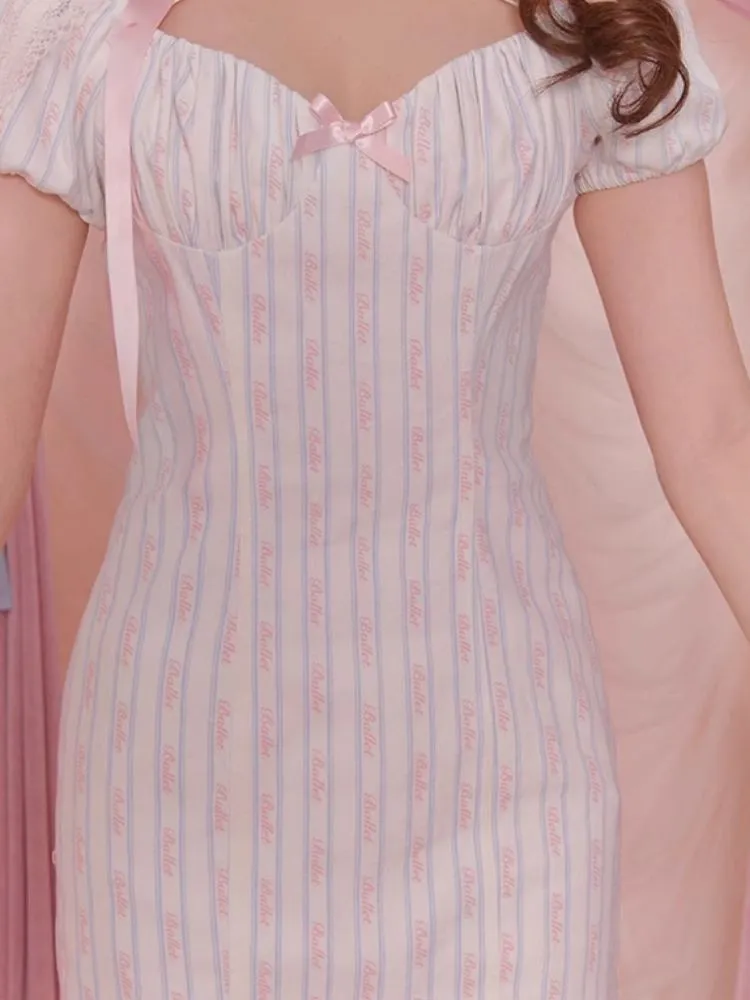 Pleated Lace-Up Neck Dresses【s0000006591】