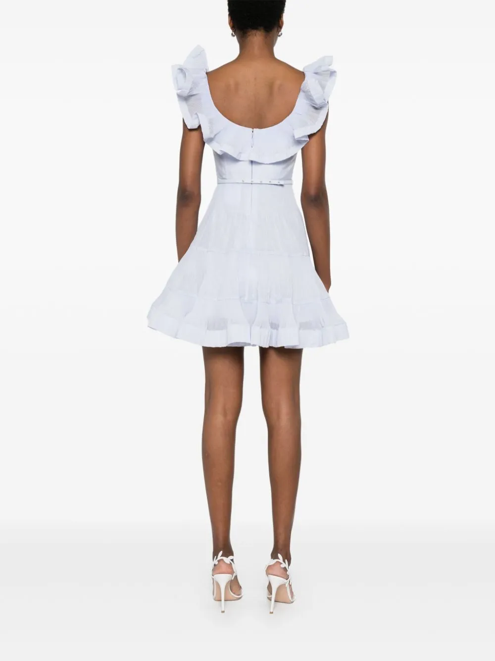 Pleated mini dress