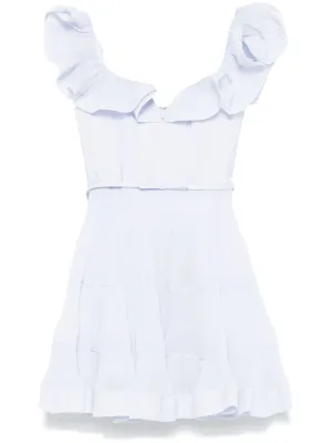 Pleated mini dress