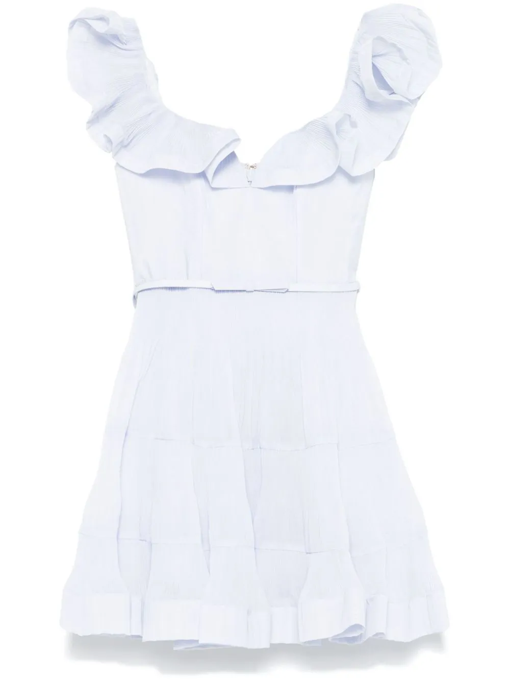 Pleated mini dress