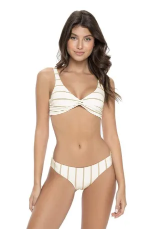 PQ SWIM Golden Stripe Twist Bikini