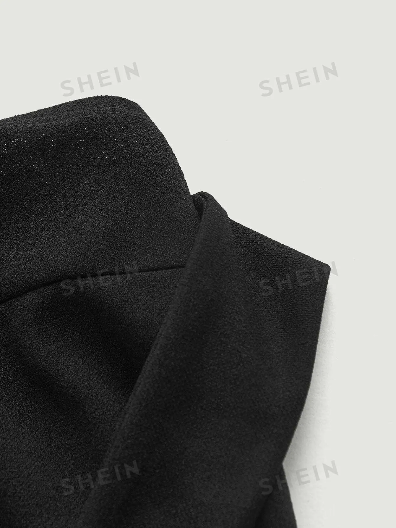 Privé Solid Split Hem Halter Dress