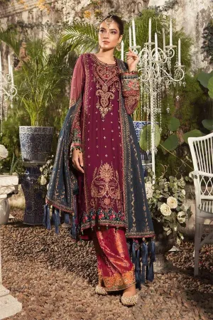 Punjabi Wedding Dress In Maroon Color Model# C 1854