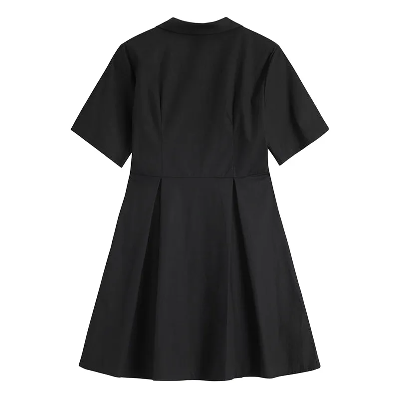 "BUTTERFLY EMBROIDERY BLACK" DRESS N081802