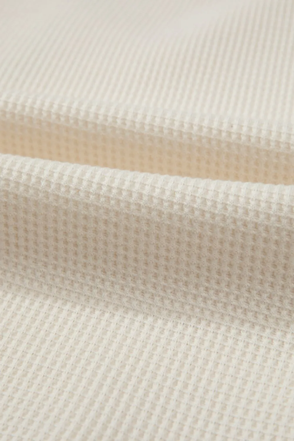 Rebecca Waffle-Knit Two-Tone Long Sleeve Hoodie