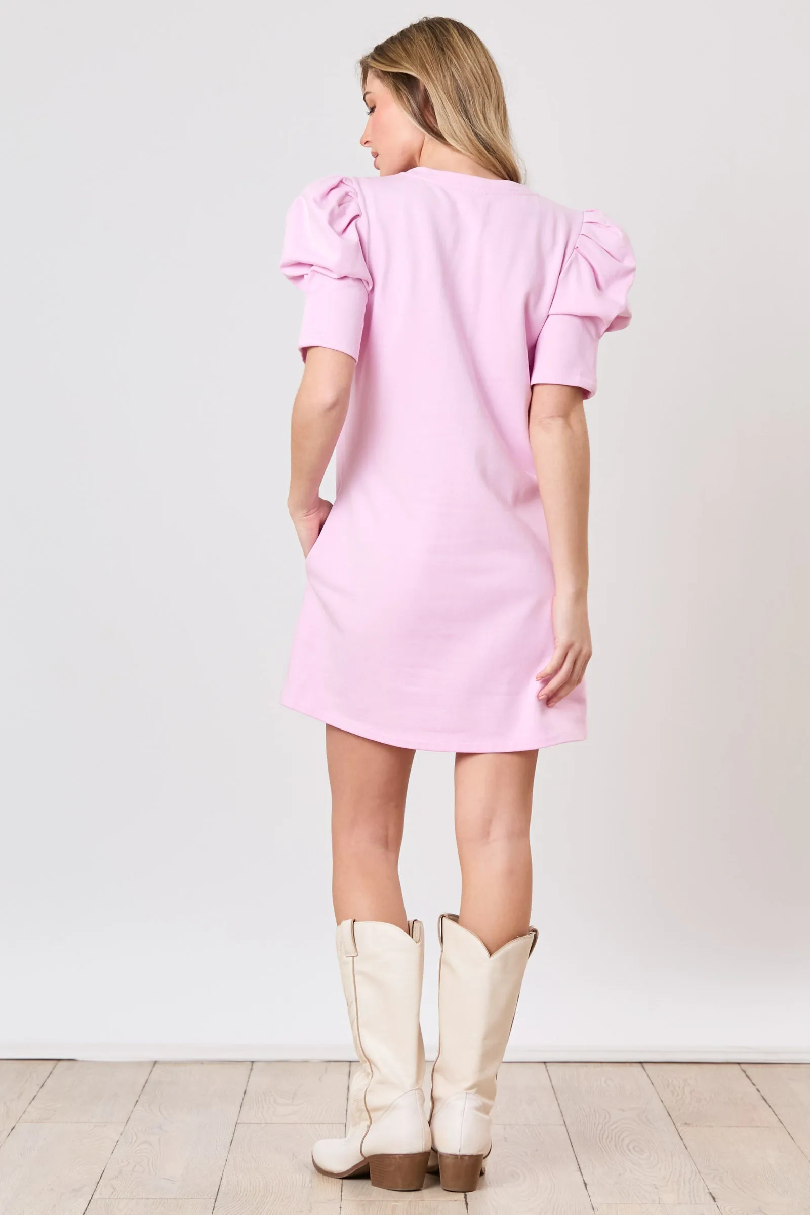 Ribbon Sequins Embroidery Dress