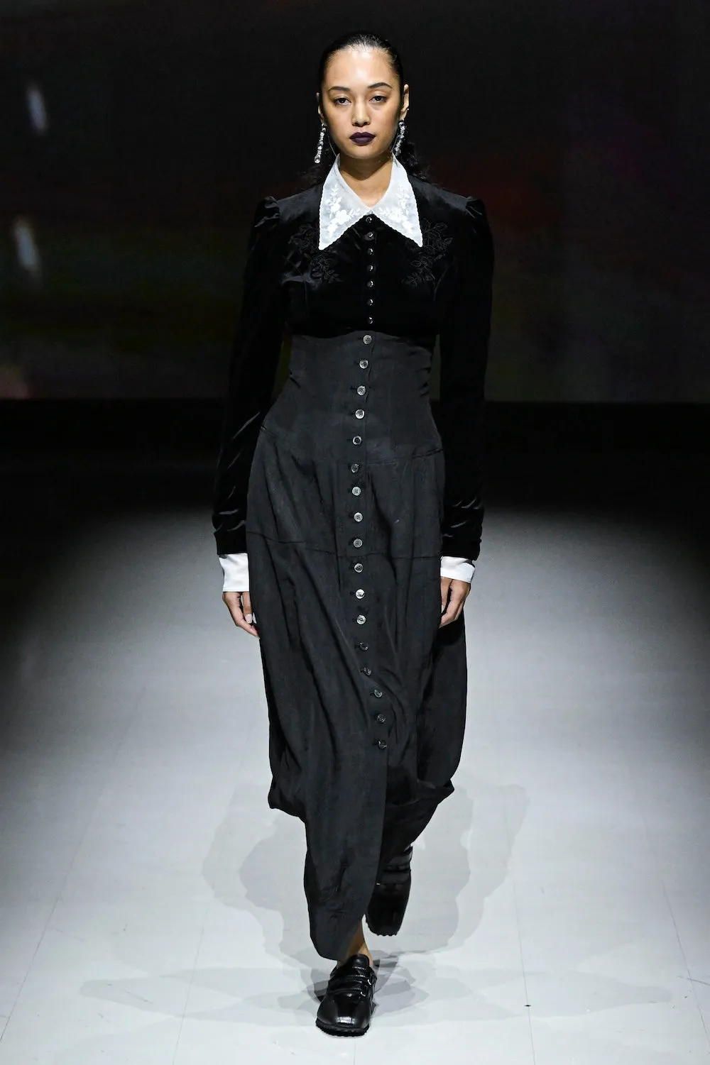 ROSE EMBROIDERED SHEER SHIRT