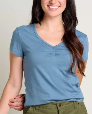 Rose Short Sleeve Tee - High Tide Blue