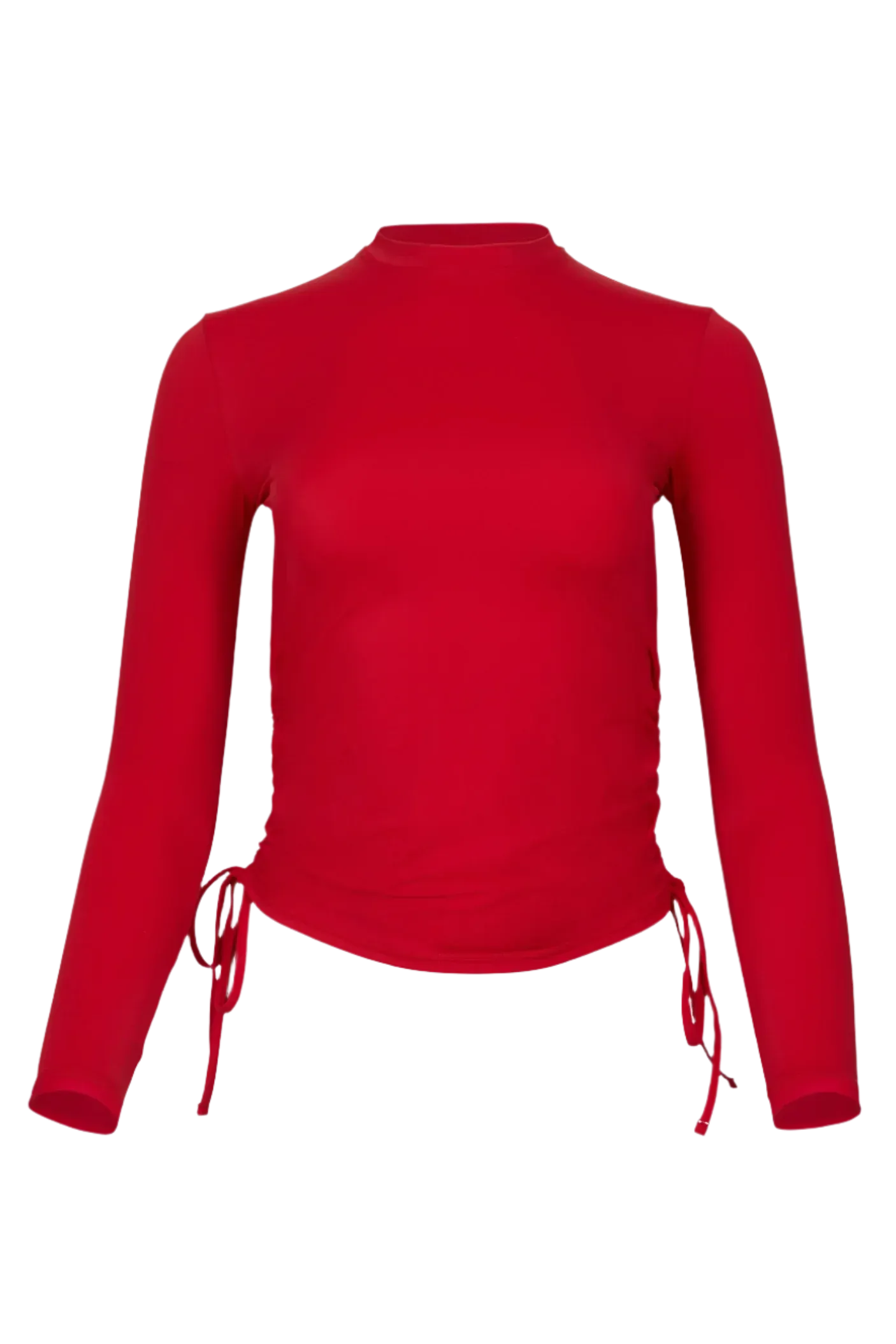 Ruched Rashguard - Red