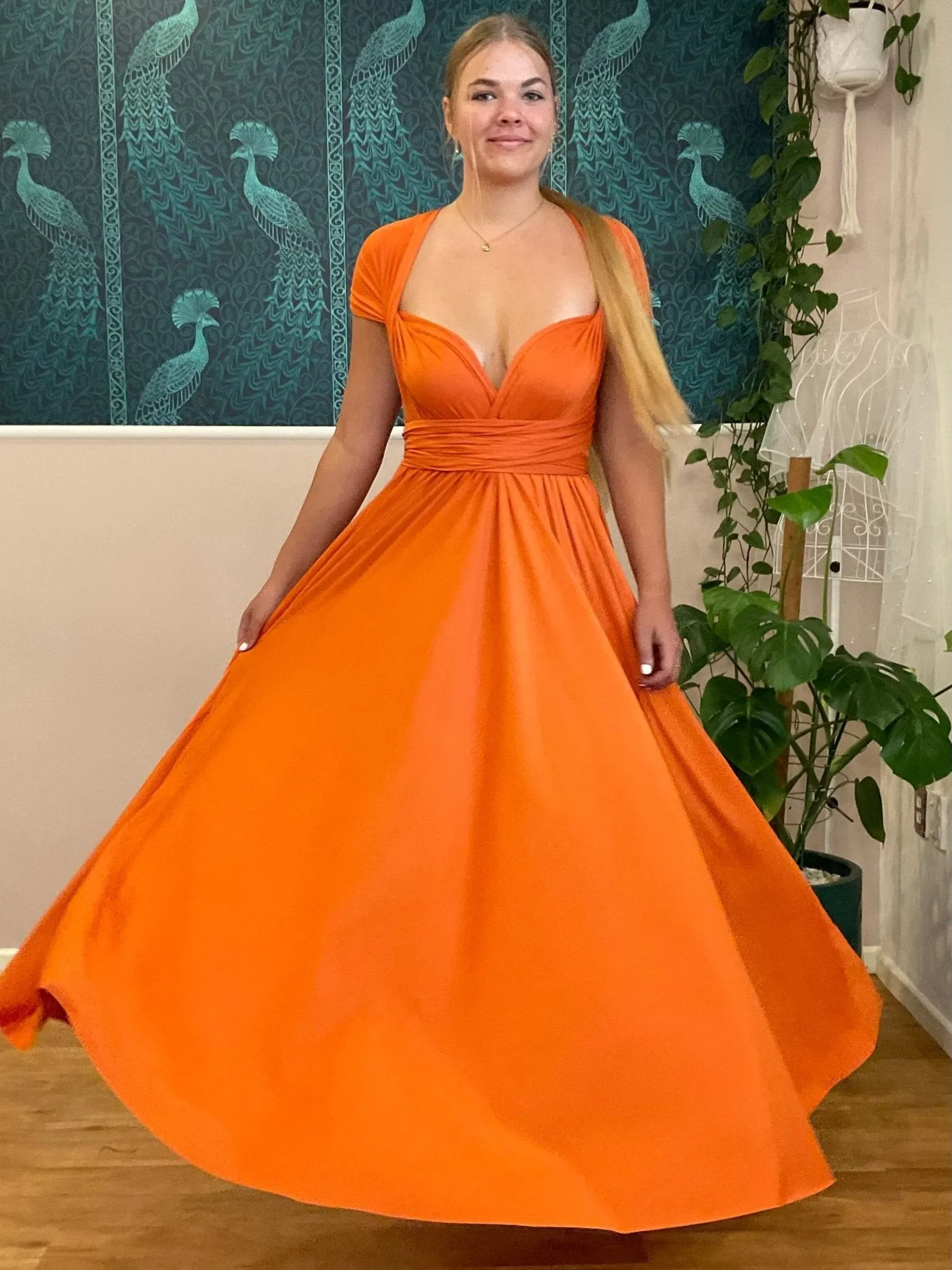 Rust Convertible Infinity bridesmaid dress Express NZ wide