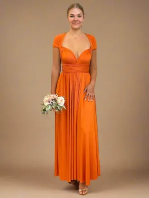 Rust Convertible Infinity bridesmaid dress Express NZ wide