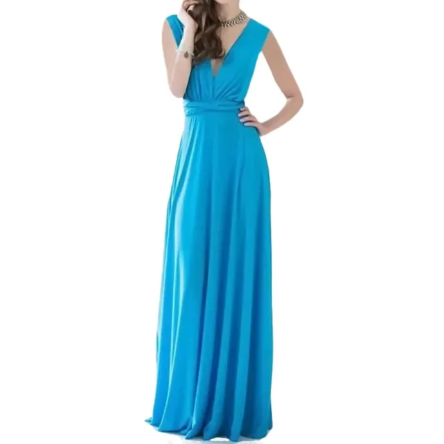 Sexy Women Multiway Wrap Convertible Boho Maxi Club Red Dress Bandage Long Dress Party Bridesmaids