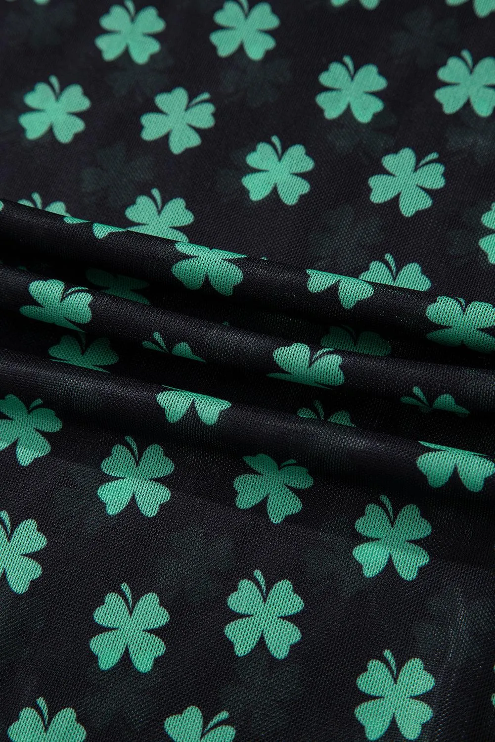 Shamrock Long Sleeve Sheer Bodysuit